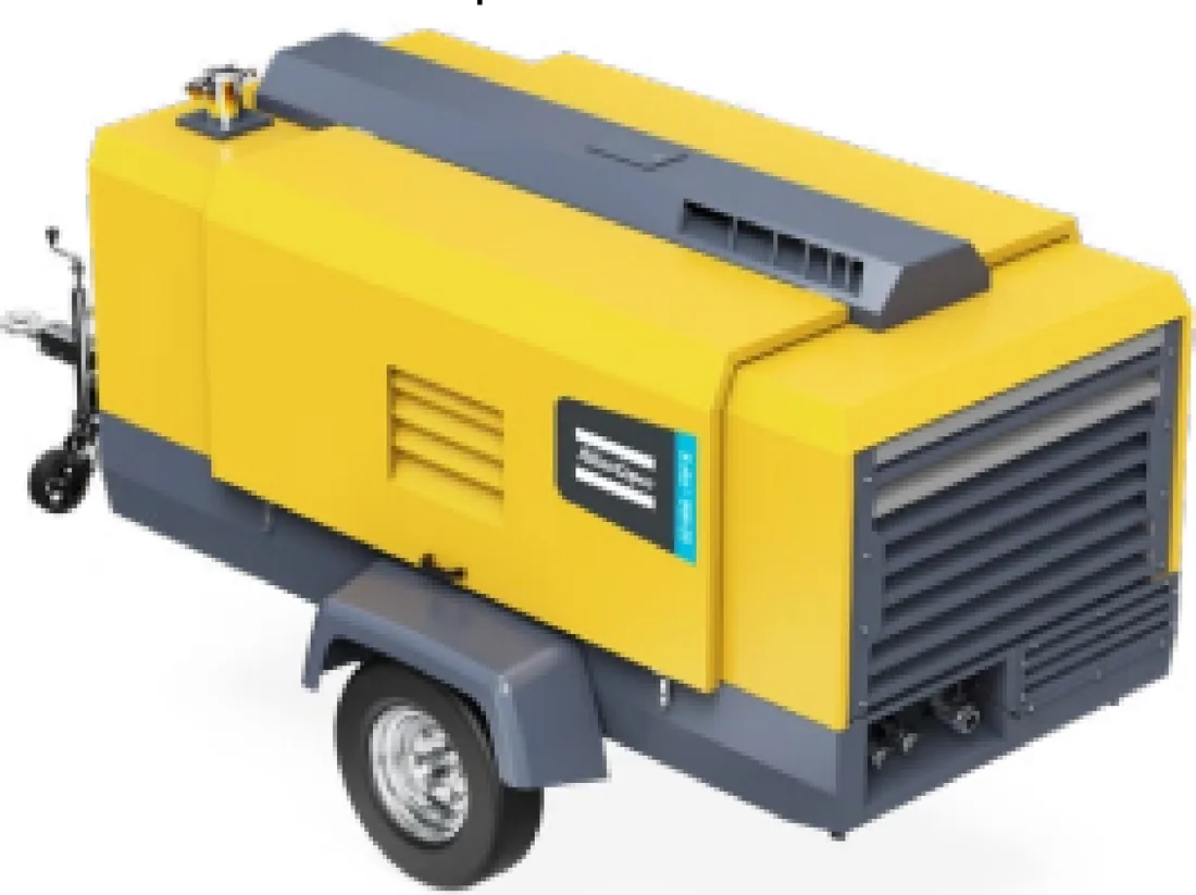 Compressor portátil a diesel Atlas Copco X-Air+ 970/10 de 992 pcm
