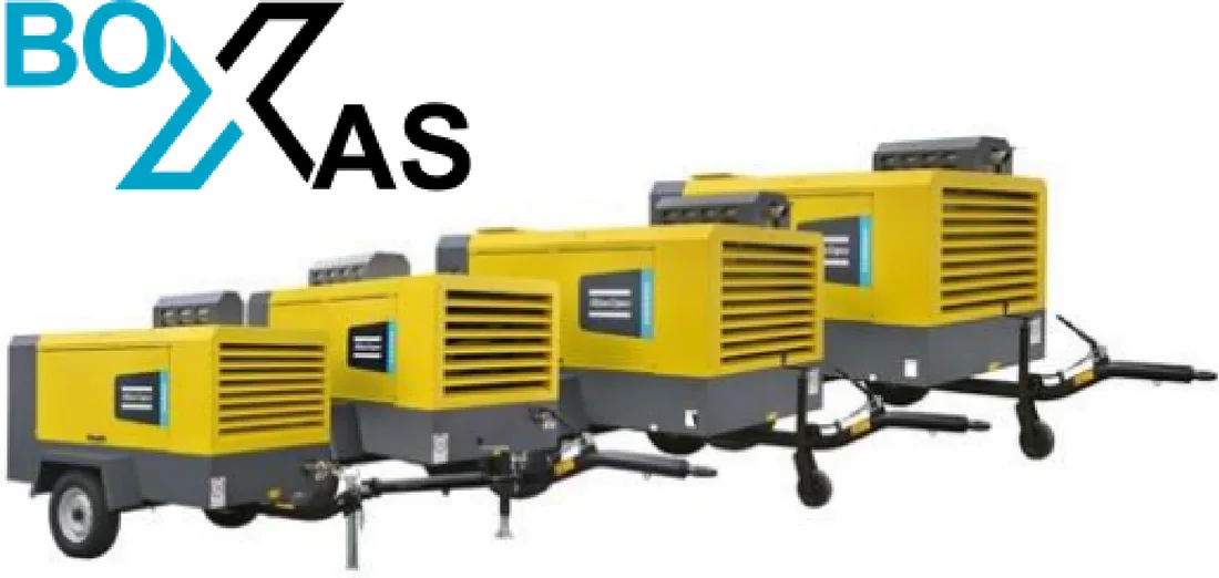Compressor portátil Atlas Copco XAHS 450 Cud da linha XAS boX