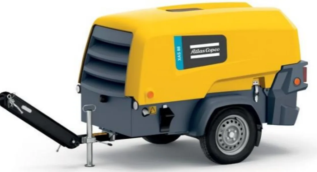 Compressor de ar portátil Atlas Copco XAS 98 Kd de 186 pcm