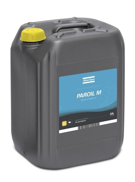 Óleo Atlas Copco PAROIL M de 20 litros para unidade compressora